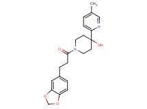 1-[3-(1,3-benzodioxol-5-yl)propanoyl]-4-(5-methylpyridin-2-yl)piperidin-4-ol