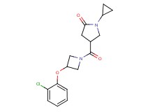 4-{[3-(2-chlorophenoxy)-1-azetidinyl]carbonyl}-1-cyclopropyl-2-pyrrolidinone