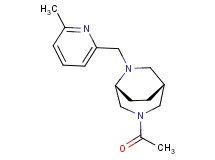 (1R*,5R*)-3-acetyl-6-[(6-methyl-2-pyridinyl)methyl]-3,6-diazabicyclo[3.2.2]nonane
