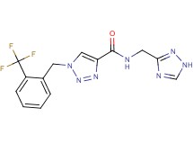 N-(1H-1,2,4-triazol-3-ylmethyl)-1-[2-(trifluoromethyl)benzyl]-1H-1,2,3-triazole-4-carboxamide
