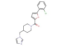 1-[5-(2-chlorophenyl)-2-furoyl]-4-(1H-imidazol-1-ylmethyl)piperidine