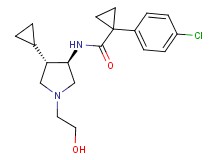 1-(4-chlorophenyl)-N-[rel-(3R,4S)-4-cyclopropyl-1-(2-hydroxyethyl)-3-pyrrolidinyl]cyclopropanecarboxamide hydrochloride