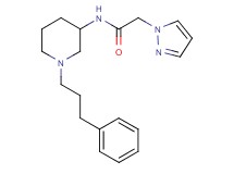 N-[1-(3-phenylpropyl)-3-piperidinyl]-2-(1H-pyrazol-1-yl)acetamide