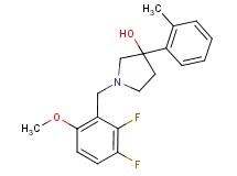 1-(2,3-difluoro-6-methoxybenzyl)-3-(2-methylphenyl)pyrrolidin-3-ol
