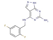 N~4~-(2,5-difluorobenzyl)-1H-pyrazolo[3,4-d]pyrimidine-4,6-diamine
