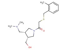 ((3R*,4R*)-4-[(dimethylamino)methyl]-1-{[(2-methylbenzyl)thio]acetyl}pyrrolidin-3-yl)methanol
