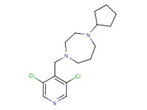 1-cyclopentyl-4-[(3,5-dichloro-4-pyridinyl)methyl]-1,4-diazepane