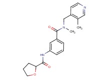N-[3-({methyl[(3-methylpyridin-4-yl)methyl]amino}carbonyl)phenyl]tetrahydrofuran-2-carboxamide