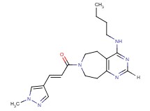 N-butyl-7-[(2E)-3-(1-methyl-1H-pyrazol-4-yl)prop-2-enoyl]-6,7,8,9-tetrahydro-5H-pyrimido[4,5-d]azepin-4-amine