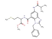 methyl N-{[1-benzyl-5-(isobutyrylamino)-2-methyl-1H-benzimidazol-7-yl]carbonyl}methioninate