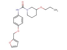 N-[4-(2-furylmethoxy)phenyl]-3-propoxypiperidine-1-carboxamide