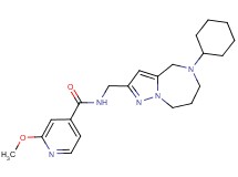 N-[(5-cyclohexyl-5,6,7,8-tetrahydro-4H-pyrazolo[1,5-a][1,4]diazepin-2-yl)methyl]-2-methoxyisonicotinamide