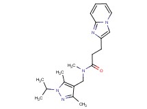 3-imidazo[1,2-a]pyridin-2-yl-N-[(1-isopropyl-3,5-dimethyl-1H-pyrazol-4-yl)methyl]-N-methylpropanamide