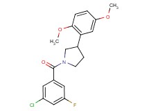 1-(3-chloro-5-fluorobenzoyl)-3-(2,5-dimethoxyphenyl)pyrrolidine