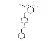 3-allyl-1-{[2-(benzylamino)pyrimidin-5-yl]methyl}piperidine-3-carboxylic acid