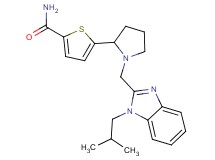 5-{1-[(1-isobutyl-1H-benzimidazol-2-yl)methyl]-2-pyrrolidinyl}-2-thiophenecarboxamide