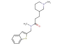 N-(1-benzothien-2-ylmethyl)-N-methyl-3-(1-methylpiperidin-3-yl)propanamide
