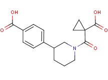 4-{1-[(1-carboxycyclopropyl)carbonyl]piperidin-3-yl}benzoic acid