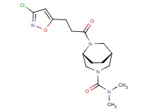 (1R*,5R*)-6-[3-(3-chloro-5-isoxazolyl)propanoyl]-N,N-dimethyl-3,6-diazabicyclo[3.2.2]nonane-3-carboxamide