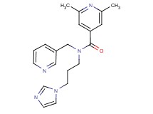 N-[3-(1H-imidazol-1-yl)propyl]-2,6-dimethyl-N-(pyridin-3-ylmethyl)isonicotinamide