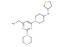 1-(6-ethyl-2-morpholin-4-ylpyrimidin-4-yl)-N-(tetrahydro-3-thienyl)piperidin-4-amine