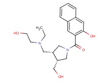 3-{[(3R*,4R*)-3-{[ethyl(2-hydroxyethyl)amino]methyl}-4-(hydroxymethyl)pyrrolidin-1-yl]carbonyl}-2-naphthol