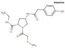 (4S)-N-ethyl-4-{[(4-hydroxyphenyl)acetyl]amino}-1-[(methylthio)acetyl]-L-prolinamide