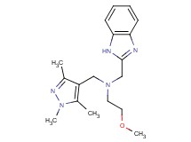 (1H-benzimidazol-2-ylmethyl)(2-methoxyethyl)[(1,3,5-trimethyl-1H-pyrazol-4-yl)methyl]amine
