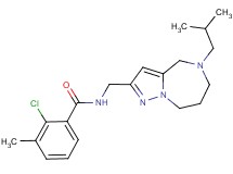 2-chloro-N-[(5-isobutyl-5,6,7,8-tetrahydro-4H-pyrazolo[1,5-a][1,4]diazepin-2-yl)methyl]-3-methylbenzamide