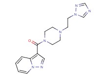 3-({4-[2-(1H-1,2,4-triazol-1-yl)ethyl]-1-piperazinyl}carbonyl)pyrazolo[1,5-a]pyridine