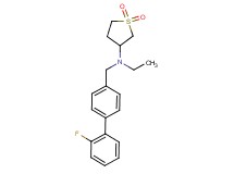(1,1-dioxidotetrahydro-3-thienyl)ethyl[(2'-fluoro-4-biphenylyl)methyl]amine