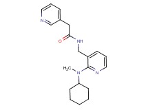 N-({2-[cyclohexyl(methyl)amino]-3-pyridinyl}methyl)-2-(3-pyridinyl)acetamide