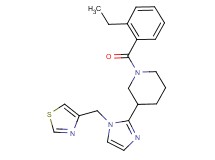 1-(2-ethylbenzoyl)-3-[1-(1,3-thiazol-4-ylmethyl)-1H-imidazol-2-yl]piperidine