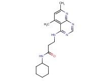 N~1~-cyclohexyl-N~3~-(5,7-dimethylpyrido[2,3-d]pyrimidin-4-yl)-beta-alaninamide