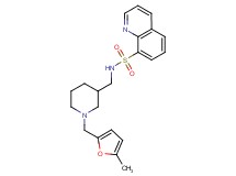 N-({1-[(5-methyl-2-furyl)methyl]-3-piperidinyl}methyl)-8-quinolinesulfonamide