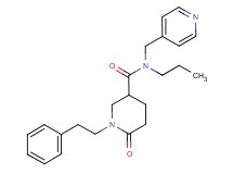 6-oxo-1-(2-phenylethyl)-N-propyl-N-(4-pyridinylmethyl)-3-piperidinecarboxamide