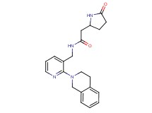 N-{[2-(3,4-dihydroisoquinolin-2(1H)-yl)pyridin-3-yl]methyl}-2-(5-oxopyrrolidin-2-yl)acetamide