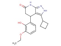 3-cyclobutyl-4-(3-ethoxy-2-hydroxyphenyl)-2,4,5,7-tetrahydro-6H-pyrazolo[3,4-b]pyridin-6-one