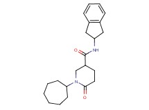 1-cycloheptyl-N-(2,3-dihydro-1H-inden-2-yl)-6-oxo-3-piperidinecarboxamide