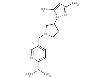 5-{[3-(3,5-dimethyl-1H-pyrazol-1-yl)-1-pyrrolidinyl]methyl}-N,N-dimethyl-2-pyridinamine