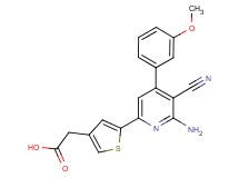 {5-[6-amino-5-cyano-4-(3-methoxyphenyl)pyridin-2-yl]-3-thienyl}acetic acid