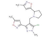 5-(1-{[5-chloro-1-methyl-3-(5-methylisoxazol-3-yl)-1H-pyrazol-4-yl]methyl}pyrrolidin-2-yl)-3-methylisoxazole