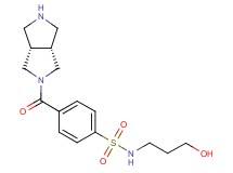 4-[rel-(3aR,6aS)-hexahydropyrrolo[3,4-c]pyrrol-2(1H)-ylcarbonyl]-N-(3-hydroxypropyl)benzenesulfonamide hydrochloride