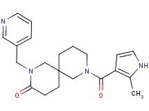 8-[(2-methyl-1H-pyrrol-3-yl)carbonyl]-2-(pyridin-3-ylmethyl)-2,8-diazaspiro[5.5]undecan-3-one