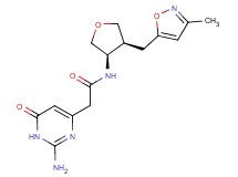 2-(2-amino-6-oxo-1,6-dihydropyrimidin-4-yl)-N-{(3R*,4S*)-4-[(3-methylisoxazol-5-yl)methyl]tetrahydrofuran-3-yl}acetamide