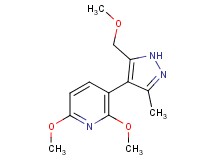 2,6-dimethoxy-3-[5-(methoxymethyl)-3-methyl-1H-pyrazol-4-yl]pyridine