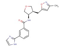3-(1H-imidazol-2-yl)-N-{(3R*,4S*)-4-[(3-methylisoxazol-5-yl)methyl]tetrahydrofuran-3-yl}benzamide