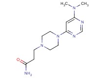 3-{4-[6-(dimethylamino)-4-pyrimidinyl]-1-piperazinyl}propanamide
