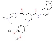 (3R,5S)-N-(2,3-dihydro-1H-inden-5-yl)-1-(3,4-dimethoxybenzyl)-5-{[3-(dimethylamino)-1-pyrrolidinyl]carbonyl}-3-piperidinecarboxamide