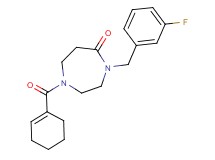 1-(1-cyclohexen-1-ylcarbonyl)-4-(3-fluorobenzyl)-1,4-diazepan-5-one